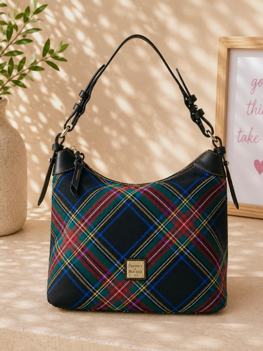 NWT Tartan/Plaid Erica Dooney & Bourke purse